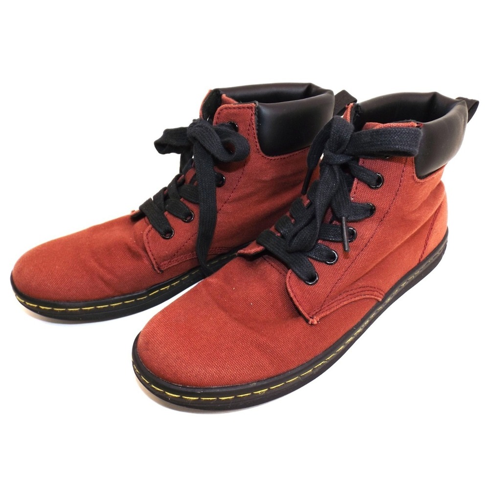 Dr. Martens Red Maelly Canvas Shoes Boots Air Wair - Women's size 8β